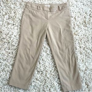 ANN TAYLOR LOFT MARISA THE RIVIERA TAN CROPPED PANT